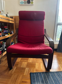 Ikea Red Poang Armchair