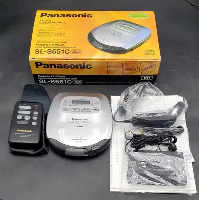 PANASONIC SL-S651C IS A CAR/PORTABLE CD PLAYER JAPAN CONDITION: LIKE NEW The Panasonic SL-S651C is a...