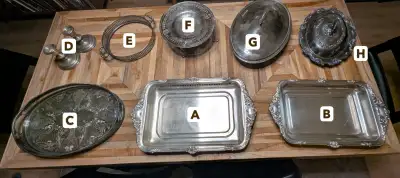 Estate Sale Antique Ornate Silver-Plated Serveware, View more