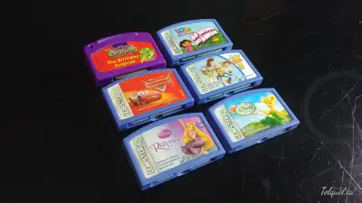 Lot de (x6) Six Cartouches de jeux éducatifs pour Jeu de poche électronique LeapSter de LeapFrog. Th...