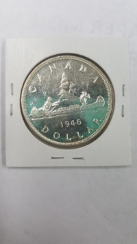 1946 Silver    Canadian Dollar