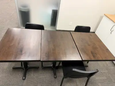 3 Rectangle Tables, Restaurant Style, View more