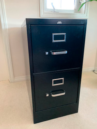 BLACK FILE CABINET 2 DRAW 2000 series by HON Industries