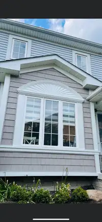 Siding soffit fascia window capping eavestrough leaf cover 