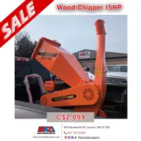 Ducar wood chipper 15hp // free delivery to Peterborough