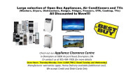 Discount Open Box Appliances, TVs and Air Conditioners