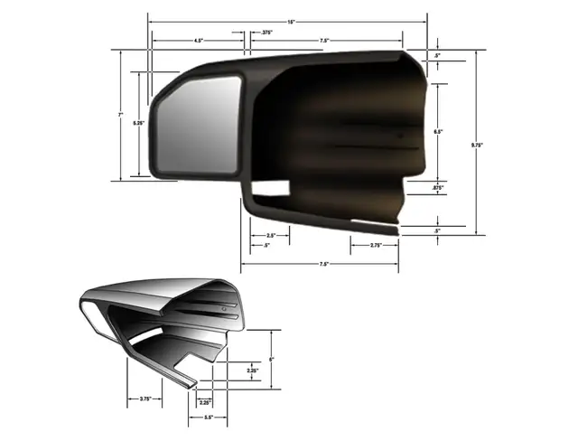 Rétroviseurs de remorquage pour Ford F-150. in Other Parts & Accessories in Longueuil / South Shore - Image 3