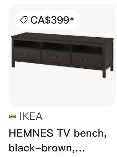 Ikea Hemnes TV bench , View more