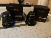 SLR Magic Microprime 21mm 1.6 & 50mm 1.2 Fuji X-Mount