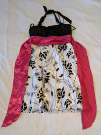 Dress - White Pink Floral Jolie Size 6/Small