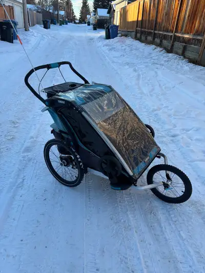 Thule Sport 2 Stroller with jog kit, bike kit and extras, View more