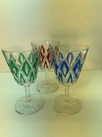 1950’s VMC Reims wine glasses