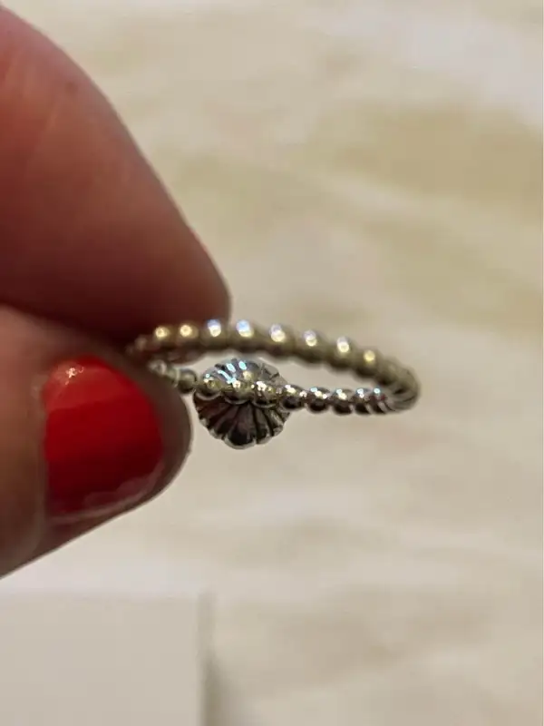 Authentic Pandora Birthday Blooms Ring, size 7, moonstone June in Jewellery & Watches in City of Toronto - Image 4