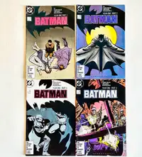 Lot de 4 Magazines Batman DC Comics 1987, année 1 série complète