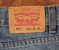 Levis 505 straight jeans 16reg 28x28 16 reg 28 pants / excelent