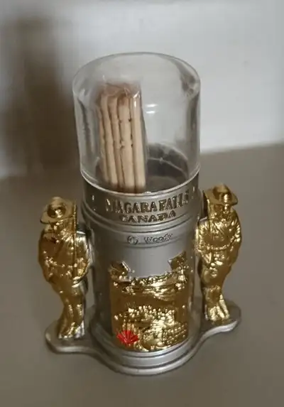 Brand New Diecast Niagara Falls Canada Souvenir toothpick holder - 3 inches tall x 2 1/4 inches wide