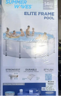 14 FOOT x 42 INCH  SUMMER WAVES POOL 