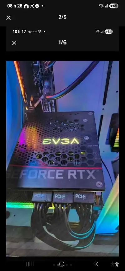 EVGA GeForce RTX 3080 FTW3 ULTRA GAMING - Performance Ultime & Style Éclatant Prenez le contrôle du...