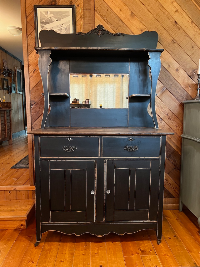 Restored&Refinished Antique OAK Buffet/Hutch, Distressed & MORE in Hutches & Display Cabinets in Winnipeg - Image 6