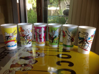 Bugs Bunny 50th Birthday Plastic Cups Complete Set of 6