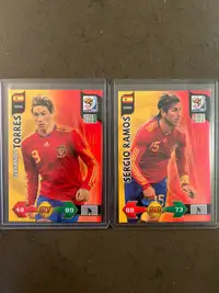 Fernando Torres Rookie and Sergio Ramos Spain Soccer Cards
