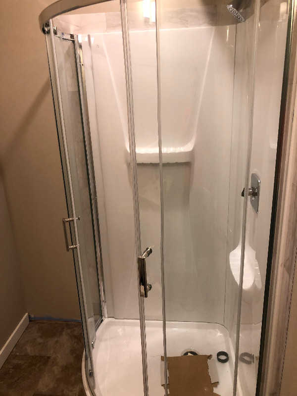 Glass shower door pivoting/sliding problems, will fix them. Show in Plumbing, Sinks, Toilets & Showers in Edmonton - Image 4