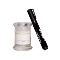 Pop Top Jar Clear Smell Proof Jar 90ml Write & Erase NEW