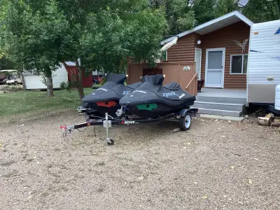 Sea doo sparks Trixx 3 up , ibr ,adjustable handle bars,move two trailer tarps . Call or text for mo...