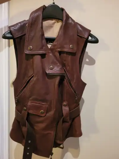 Leather Vest, size S, Girls/Women, like New, View more
