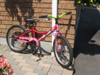 Barely used Girl's 16", 20" bikes