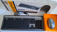Creative wireless keyboard and mouse set