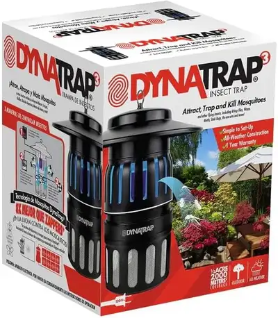 DynaTrap: Mosquito Trap DT1050 - Mosquito & Flying Insect Trap – Kills Mosquitoes, Flies, Wasps, Gna...