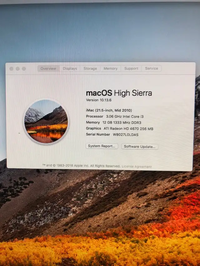 Mid 2010 iMac 21.5” Display, 12GB RAM in Desktop Computers in Markham / York Region - Image 3