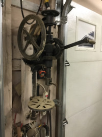 Antique large Drill Press.  Made by Blower and Forge Co.