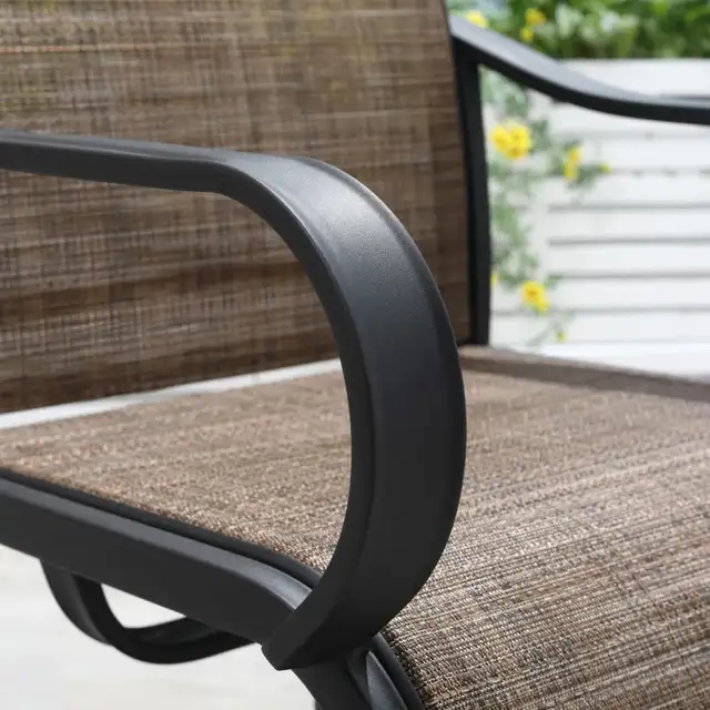 5-Piece Outdoor Patio Dining Set, 4 Swivel Rocker Chairs and 37" in Patio & Garden Furniture in Markham / York Region - Image 9