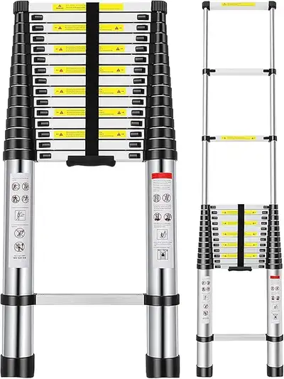 Brand new 20 ft telescopic ladders, extendable, View more