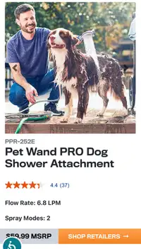 Pet Bath Wand