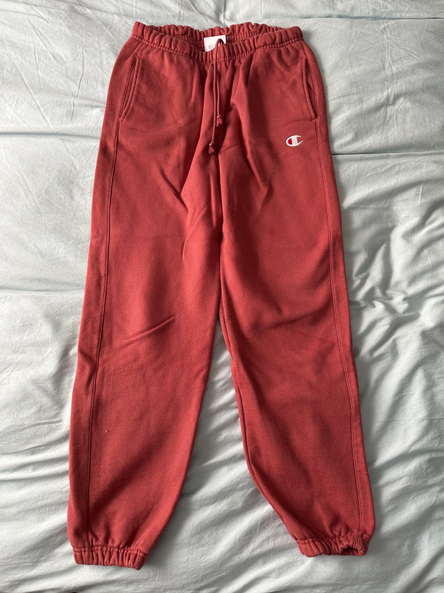 Cozy Champion Reverse Weave Sweatpants - Rust Red, Size Small in Women's - Bottoms in Ottawa