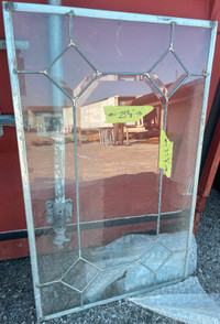 Antique Lead Glass Panel