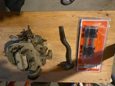 Various left over parts from a 1966 Mustang.