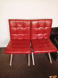Chaise d'appoint rouge parfait état chaise berçante 