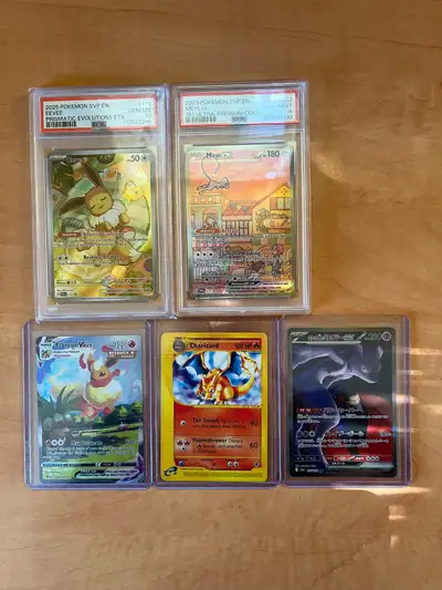 Price based on collectr All singles are NM Charizard sold