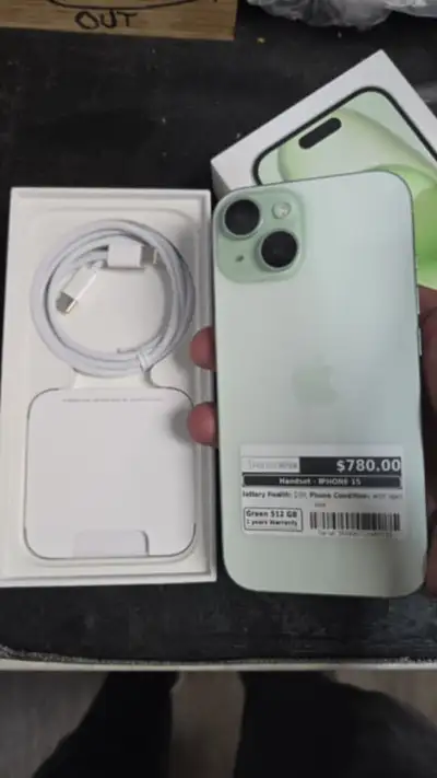 IPhone 15 (512GB ) With Box 100% Battery Health Like Brand New, View more