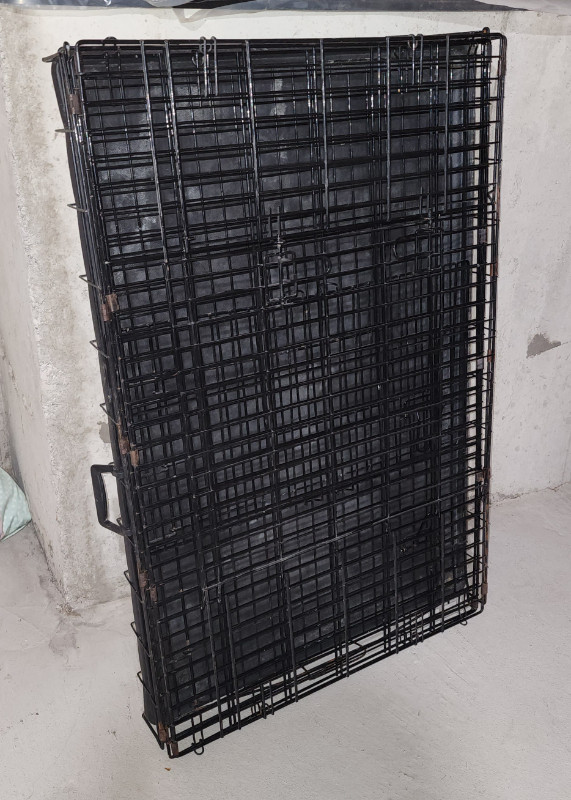 Folding Metal Dog Crate; Double Door 42 - USED! in Other in Mississauga / Peel Region - Image 4