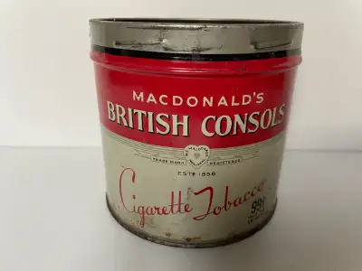 Vintage Boîte Vide de Macdo British Consols Canada, View more