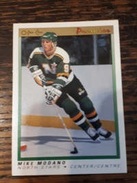 1990-91 O-Pee-Chee Premier Hockey Mike Modano Rookie Card #74