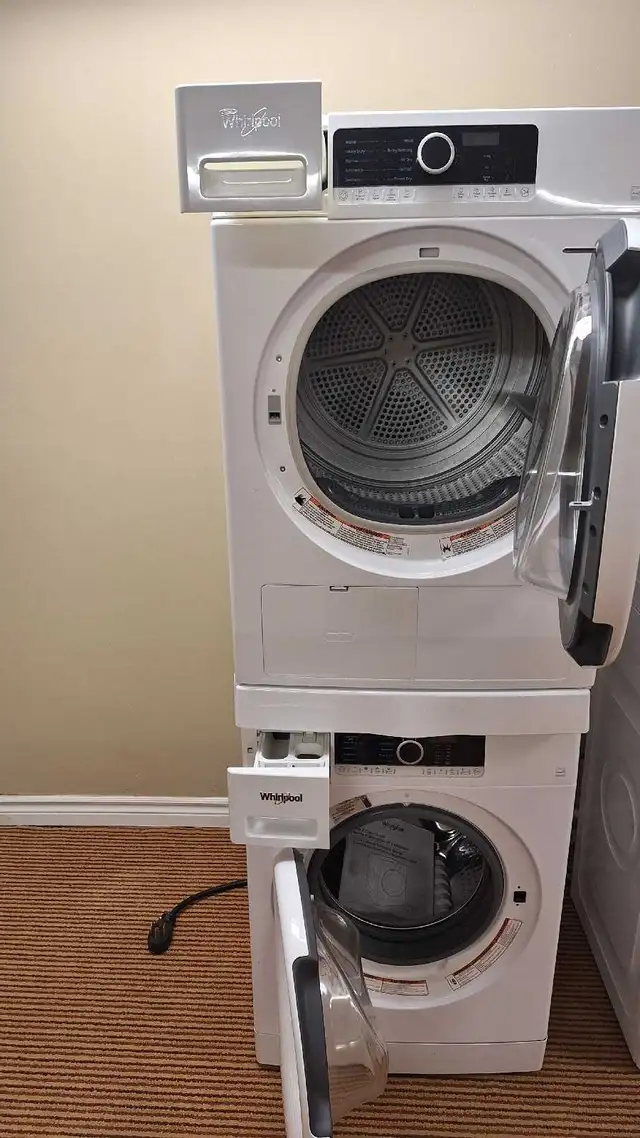 24" WHIRLPOOL VENTLESS DRYER (240V),FRONT LOAD WASHER SET in Washers & Dryers in Mississauga / Peel Region - Image 3