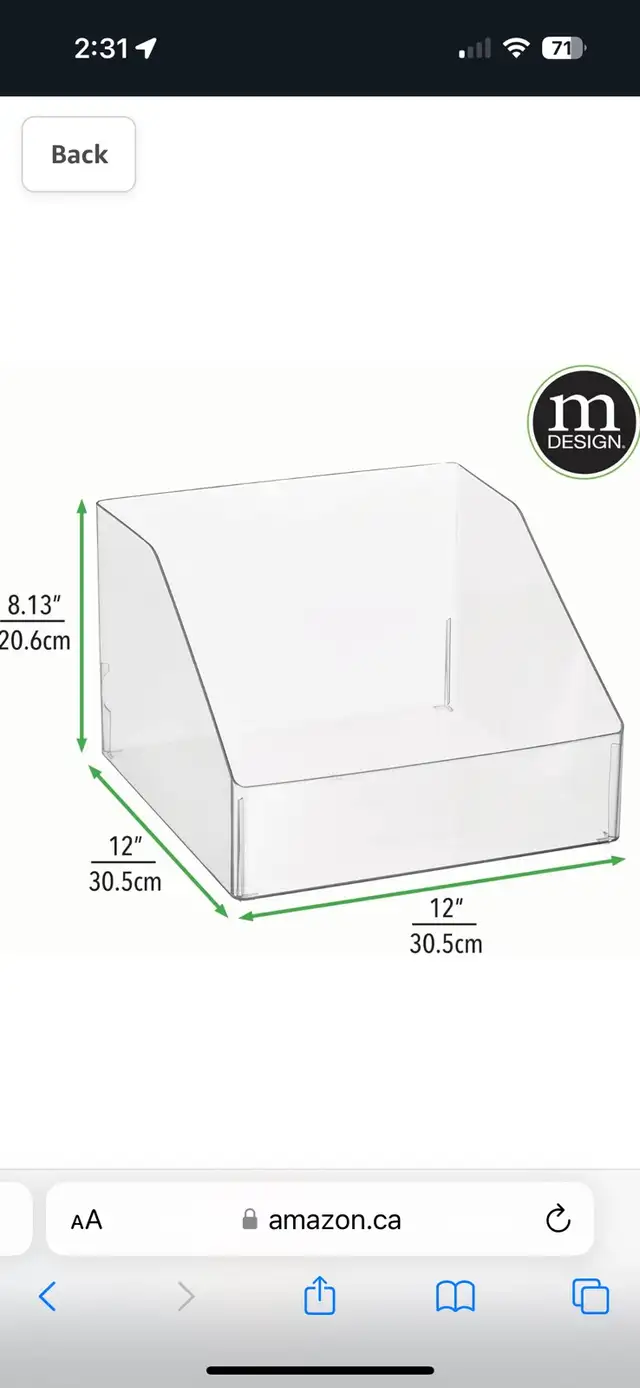 NEW! Slanted Open Front Home Office Storage Bin Organizer in Other Business & Industrial in Calgary - Image 2