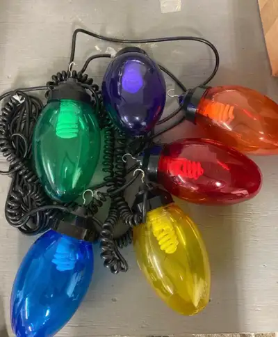 Outdoor Holiday Extra Large Bulb 6 String Light Set, View more