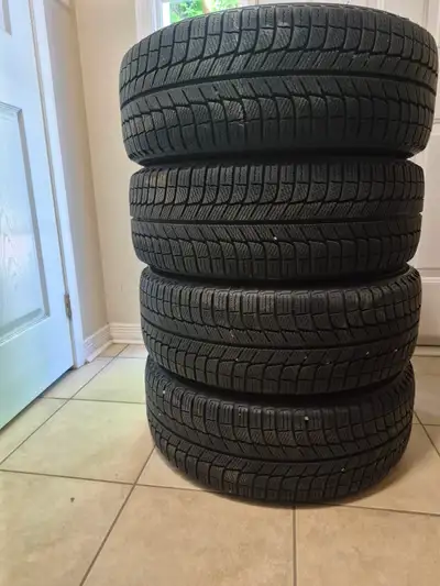 Four 17" Toyota /Lexus Alloy Rims With 215/55/17 Michelin X Ice Winter Tires, DOT 3319 , Lots Of Tre...